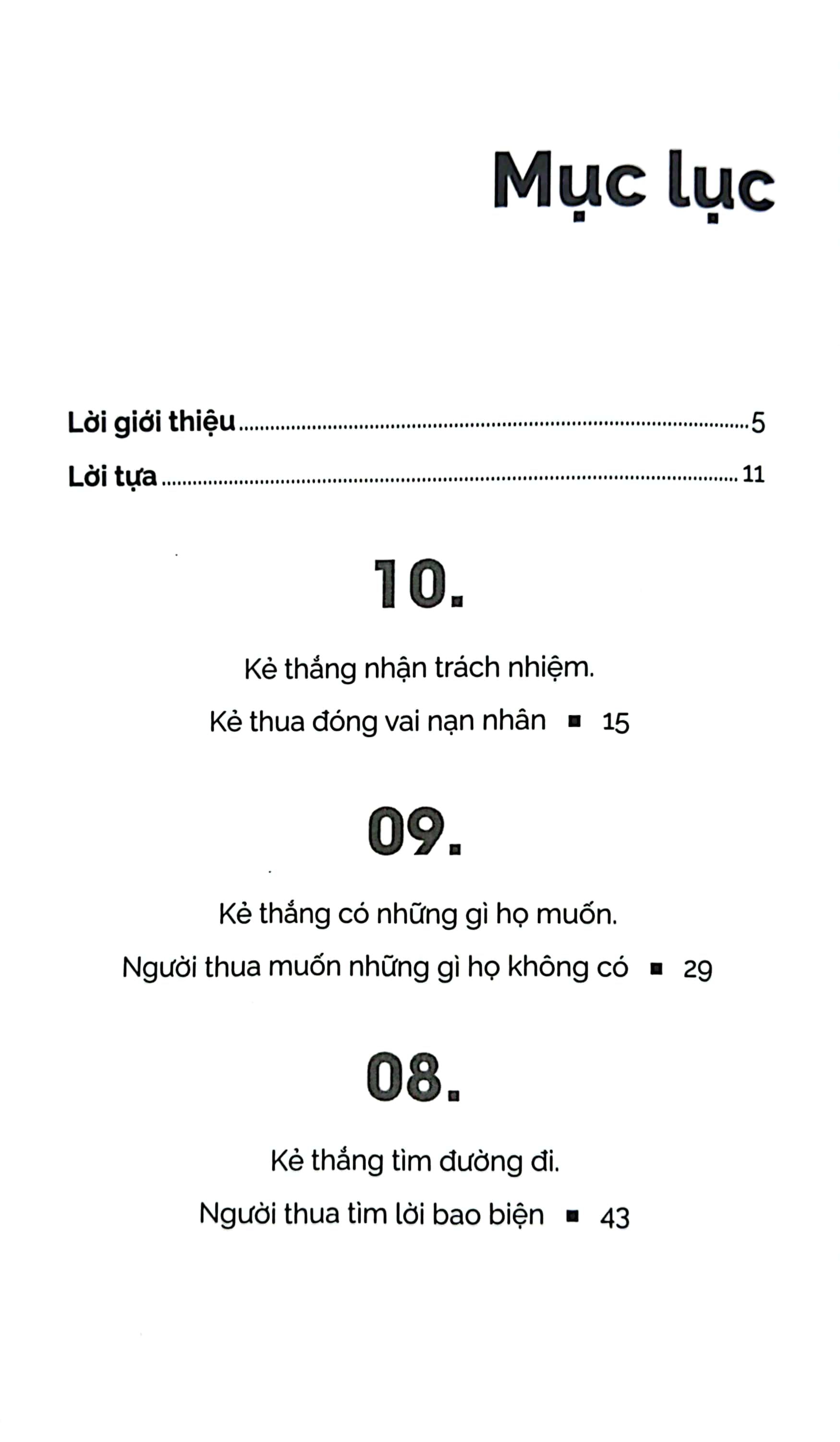 10 điều khác biệt nhất giữa kẻ thắng và người thua (tái bản 2023) - Ảnh 5