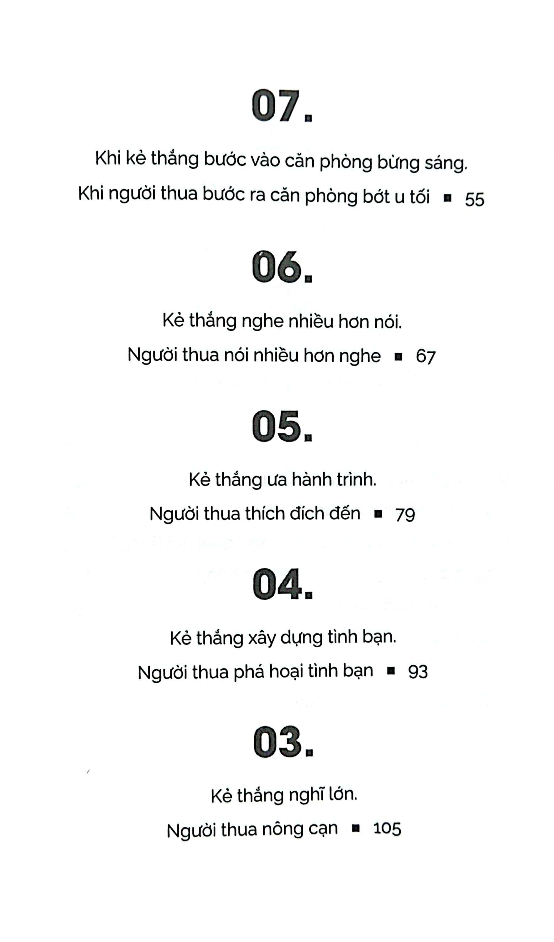 10 điều khác biệt nhất giữa kẻ thắng và người thua (tái bản 2023) - Ảnh 6
