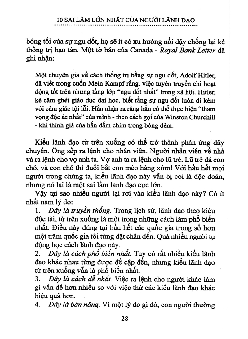 10 sai lầm lớn nhất của người lãnh đạo - Ảnh 6