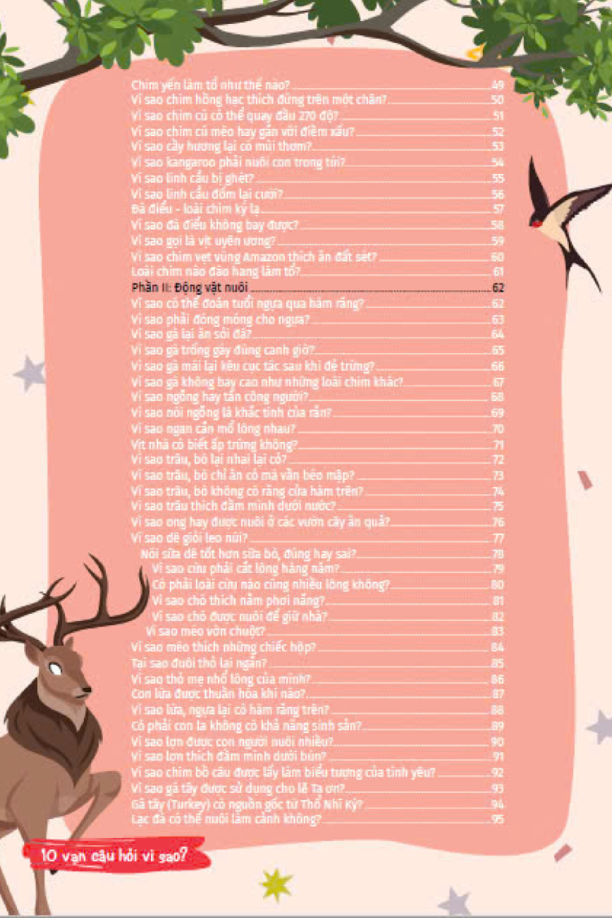 10 vạn câu hỏi vì sao - cùng bé khám phá kiến thức bách khoa - thế giới động vật - động vật hoang dã và động vật nuôi - Ảnh 7
