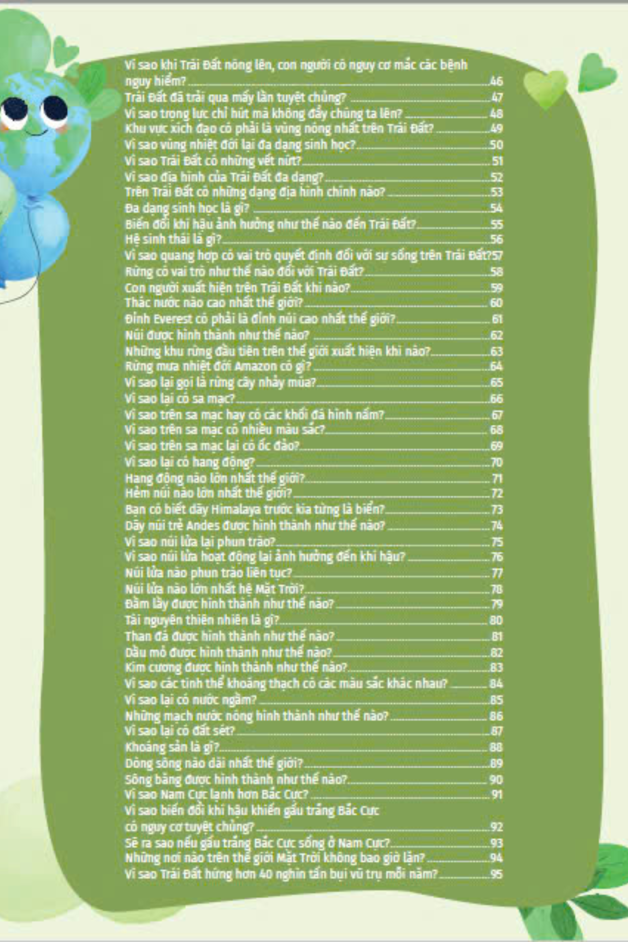 10 vạn câu hỏi vì sao - cùng bé khám phá kiến thức bách khoa - trái đất diệu kì - Ảnh 7