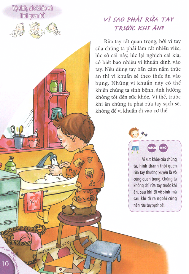 10 vạn câu hỏi vì sao dành cho thiếu nhi - vệ sinh, sức khỏe và thói quen tốt (tái bản 2022) - Ảnh 8