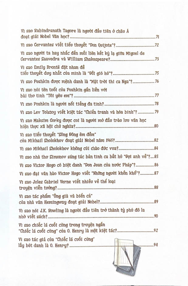 10 vạn câu hỏi vì sao? - những điều thú vị trong văn học - Ảnh 3