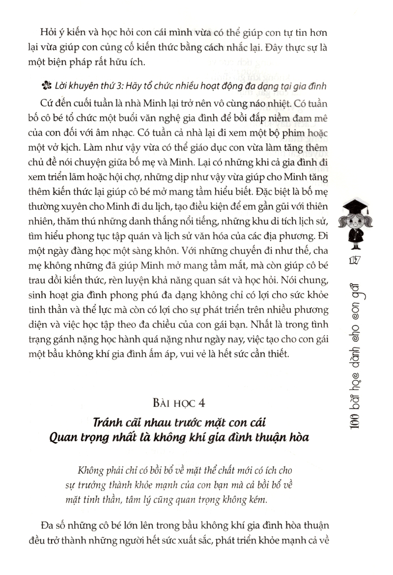 100 bài học dành cho con gái (tái bản 2017) - Ảnh 11