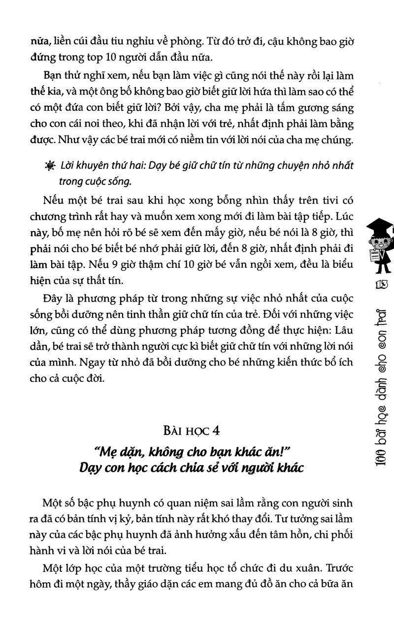 100 bài học dành cho con trai (tái bản 2017) - Ảnh 16
