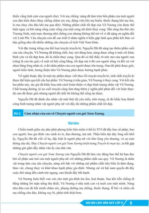 100 bài làm văn hay 9 - Ảnh 3