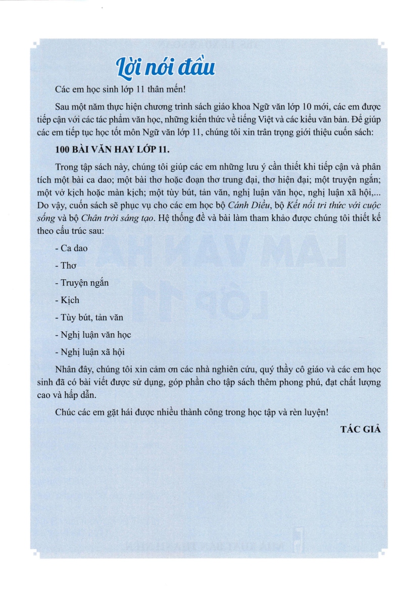 100 bài làm văn hay lớp 11 - Ảnh 3