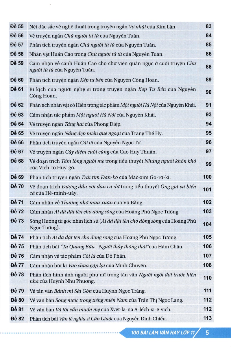 100 bài làm văn hay lớp 11 - Ảnh 6