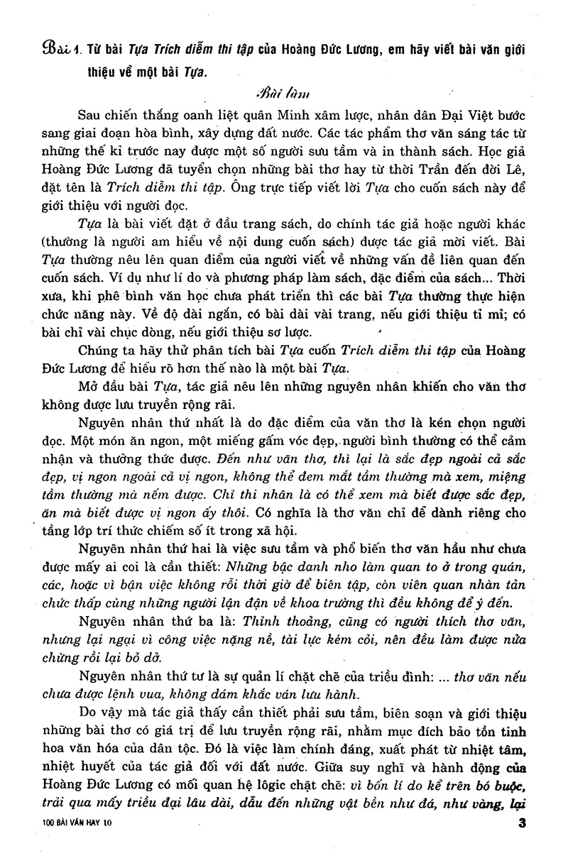 100 bài văn hay 10 - Ảnh 3