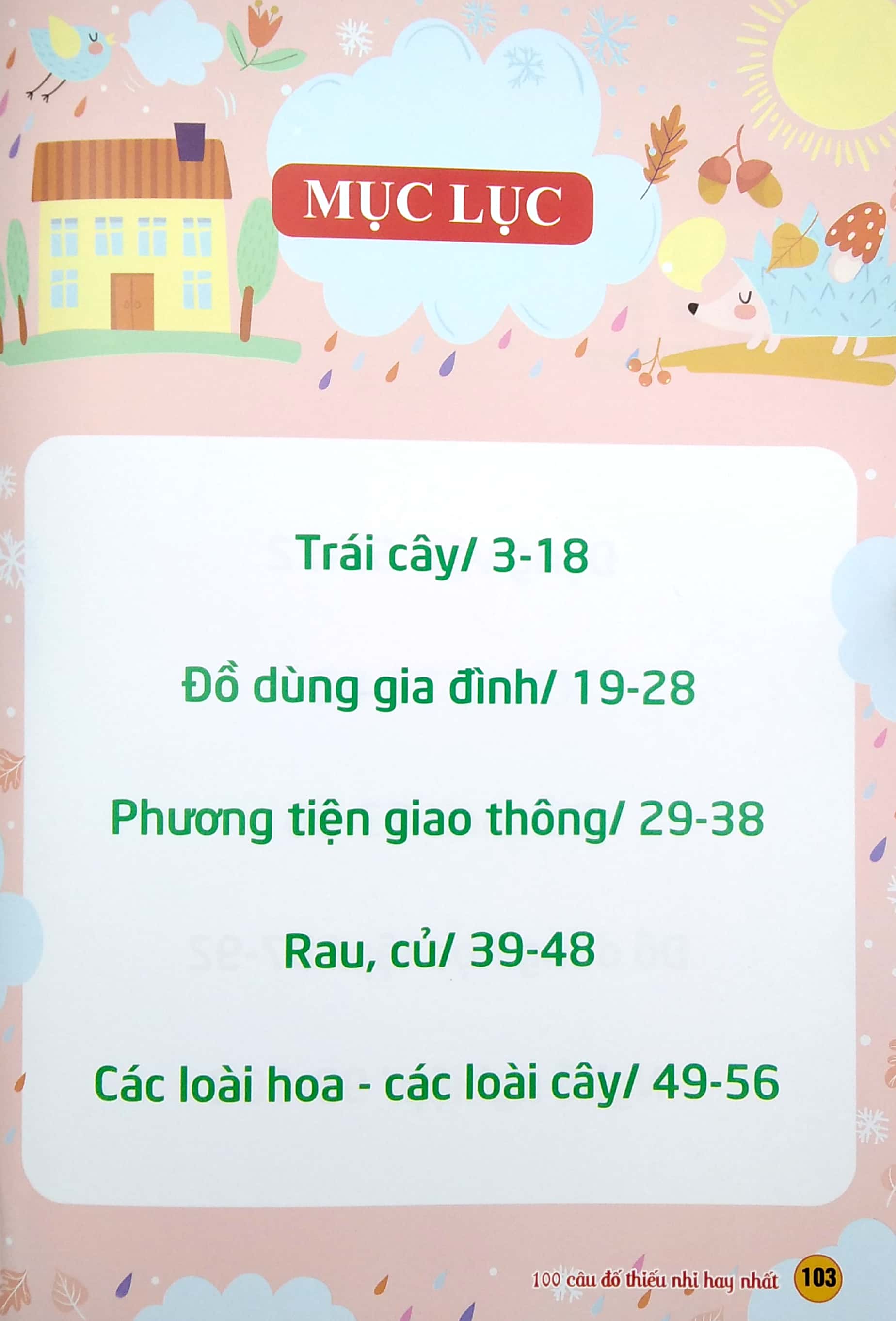 100 câu đố thiếu nhi hay nhất - giáo dục sớm sách tập đọc cho trẻ - Ảnh 3