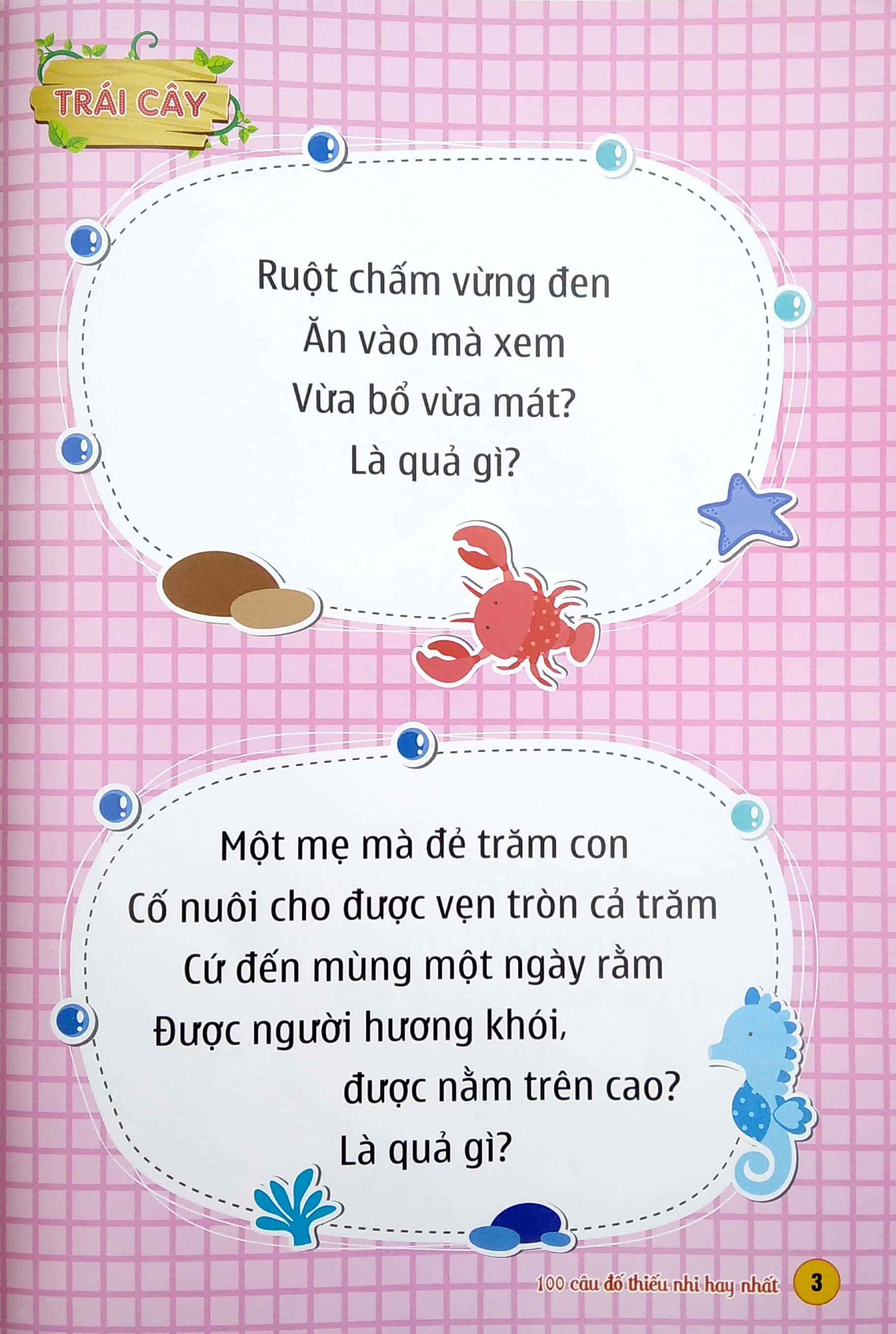 100 câu đố thiếu nhi hay nhất - giáo dục sớm sách tập đọc cho trẻ - Ảnh 4