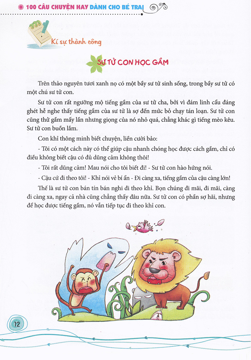 100 câu truyện hay dành cho bé trai (tái bản) - Ảnh 11