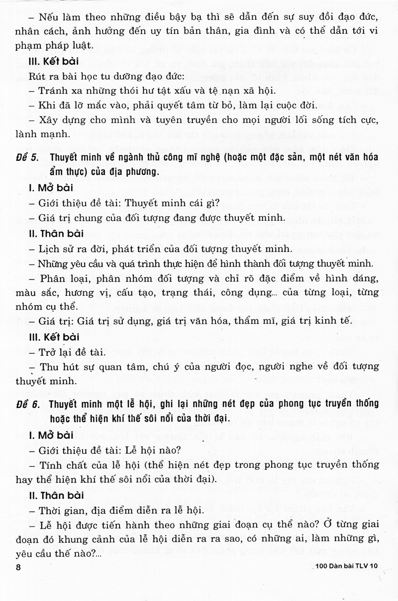 100 dàn bài chi tiết làm văn lớp 10 - Ảnh 12