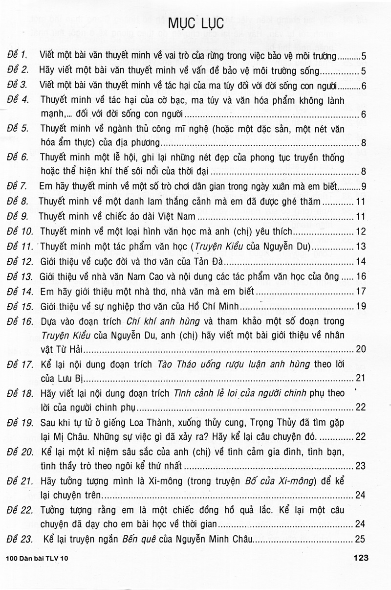 100 dàn bài chi tiết làm văn lớp 10 - Ảnh 3