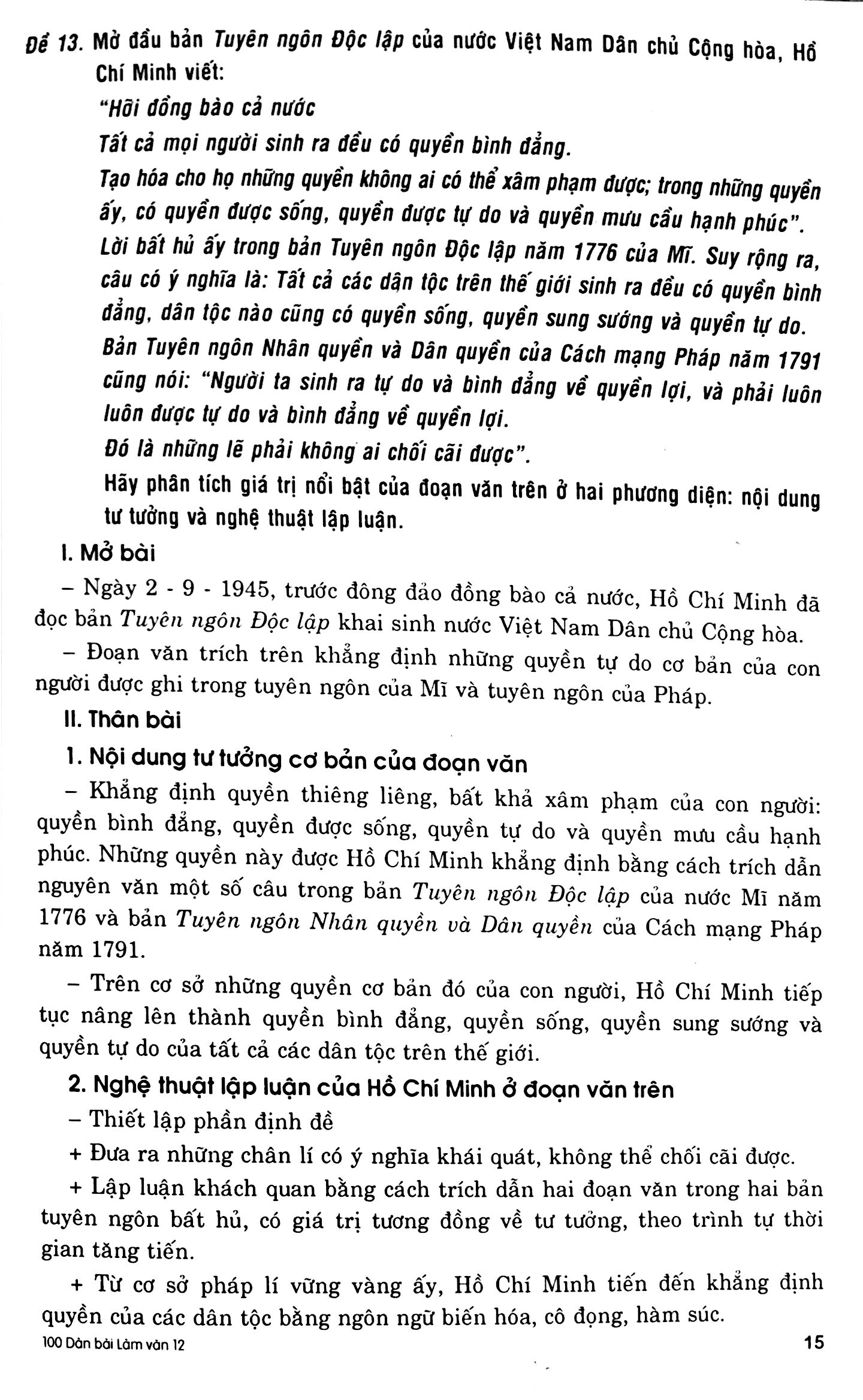 100 dàn bài chi tiết làm văn lớp 12 - Ảnh 9