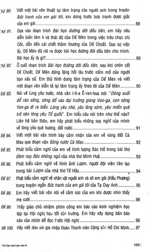 100 dàn bài chi tiết tập làm văn 6 (theo chương trình gdpt mới) - Ảnh 9