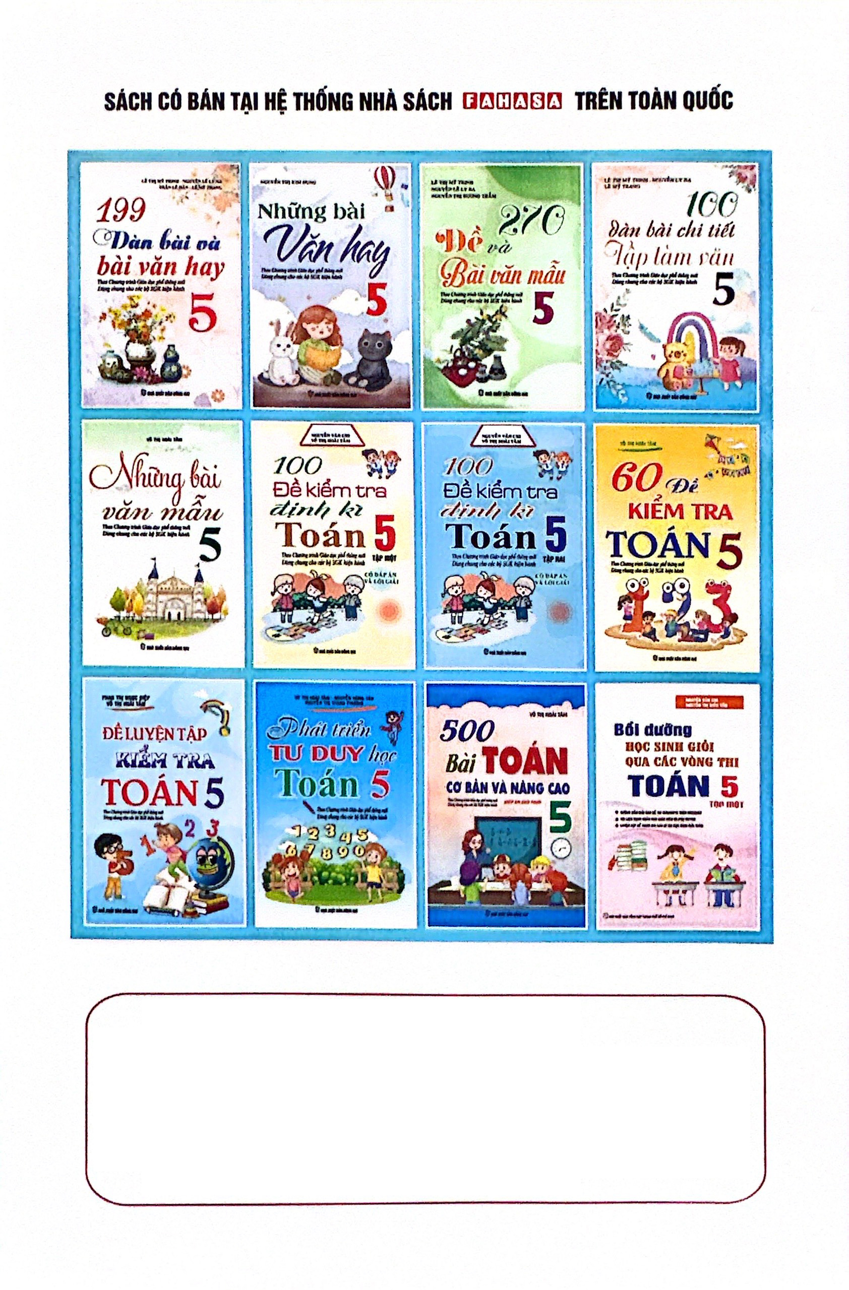 100 dàn bài chi tiết tập làm văn lớp 5 (theo chương trình gdpt mới) - Ảnh 9