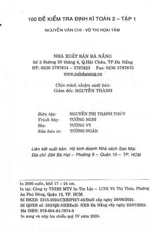 100 đề kiểm tra định kì toán 2 - tập 1 - có đáp án và lời giải (biên soạn theo chương trình giáo dục phổ thông mới) - Ảnh 3