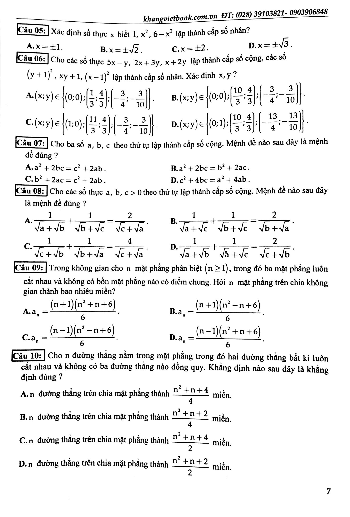 100 đề kiểm tra định kì trắc nghiệm toán 11 - Ảnh 6