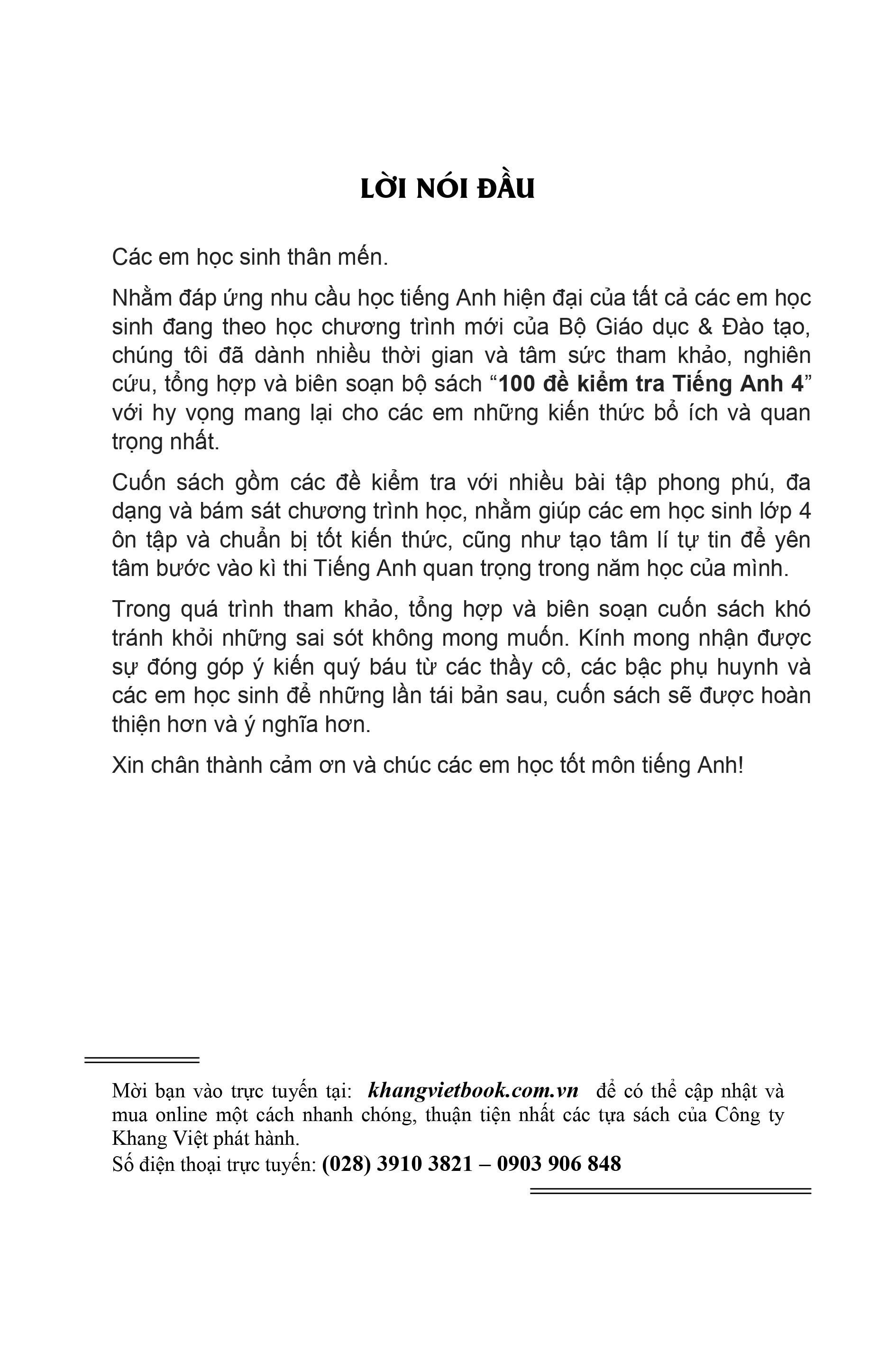 100 đề kiểm tra tiếng anh 4 - Ảnh 6