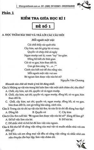 100 đề kiểm tra tiếng việt 2 - Ảnh 5