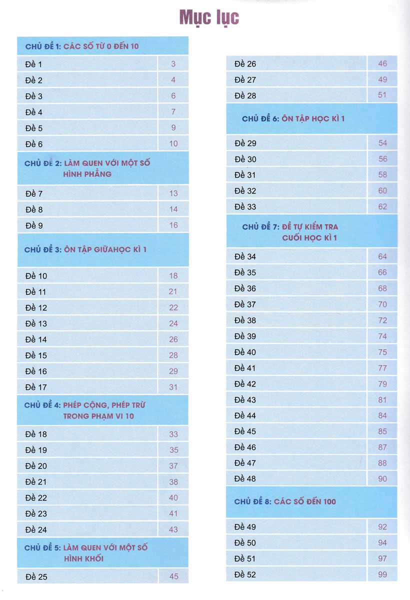 100 đề kiểm tra toán 1 - Ảnh 3