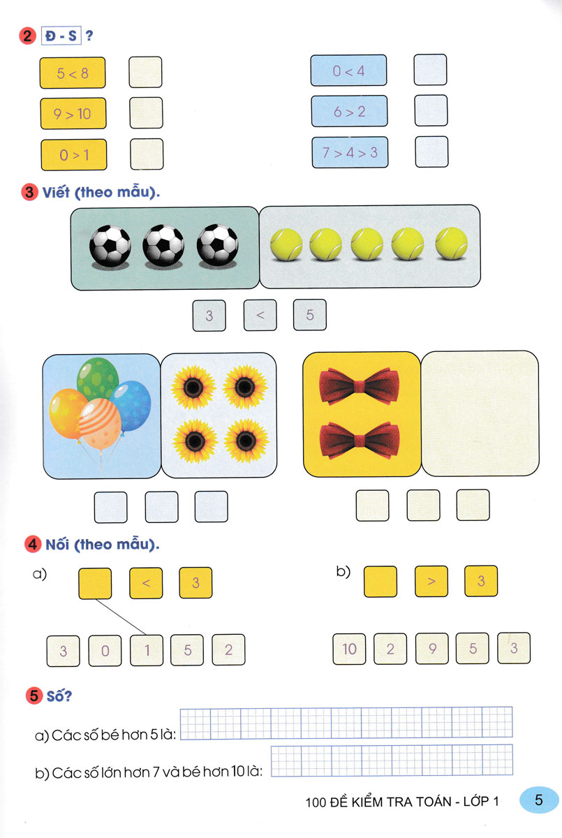 100 đề kiểm tra toán 1 - Ảnh 7
