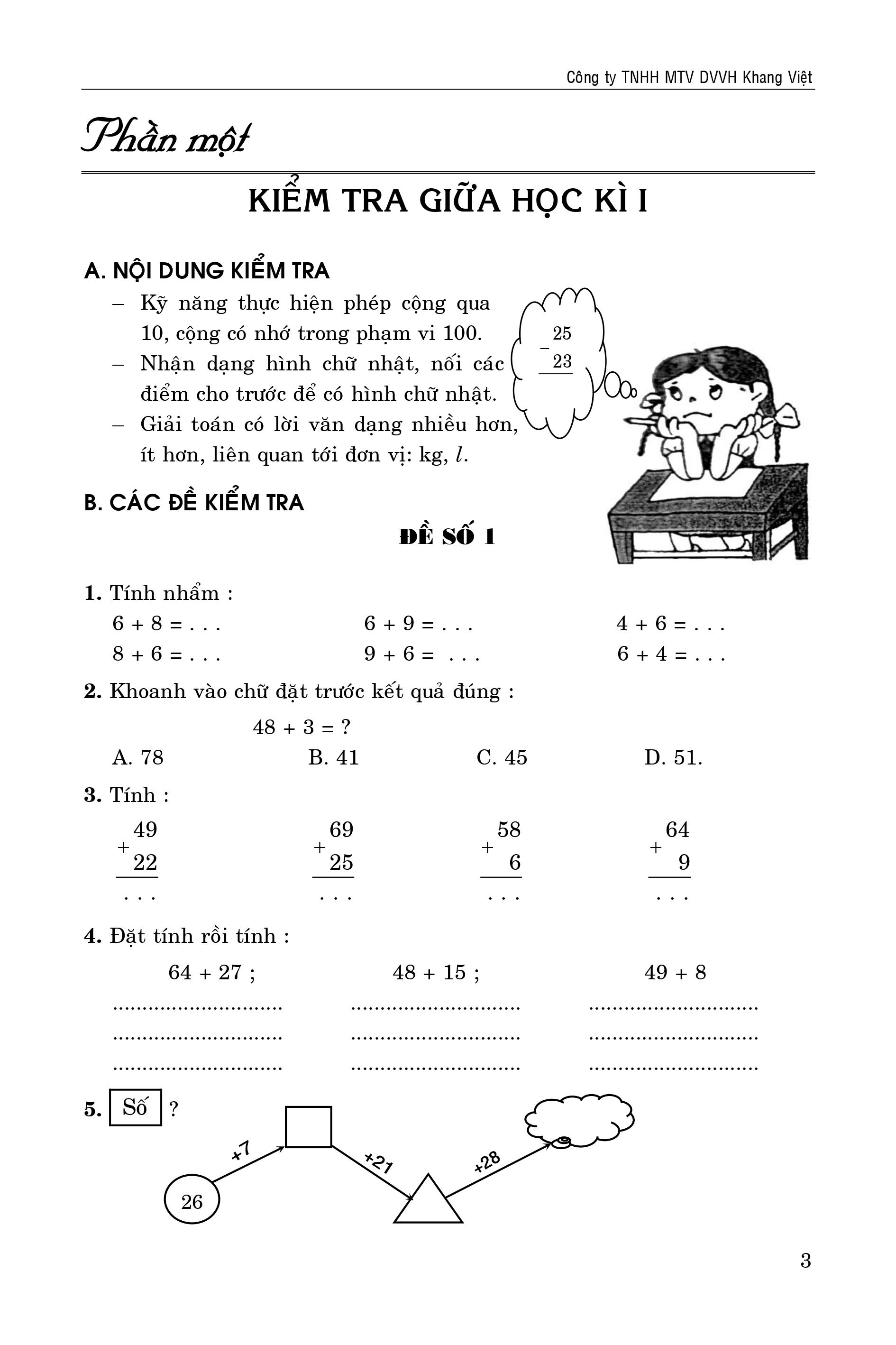 100 đề kiểm tra toán 2 - Ảnh 7