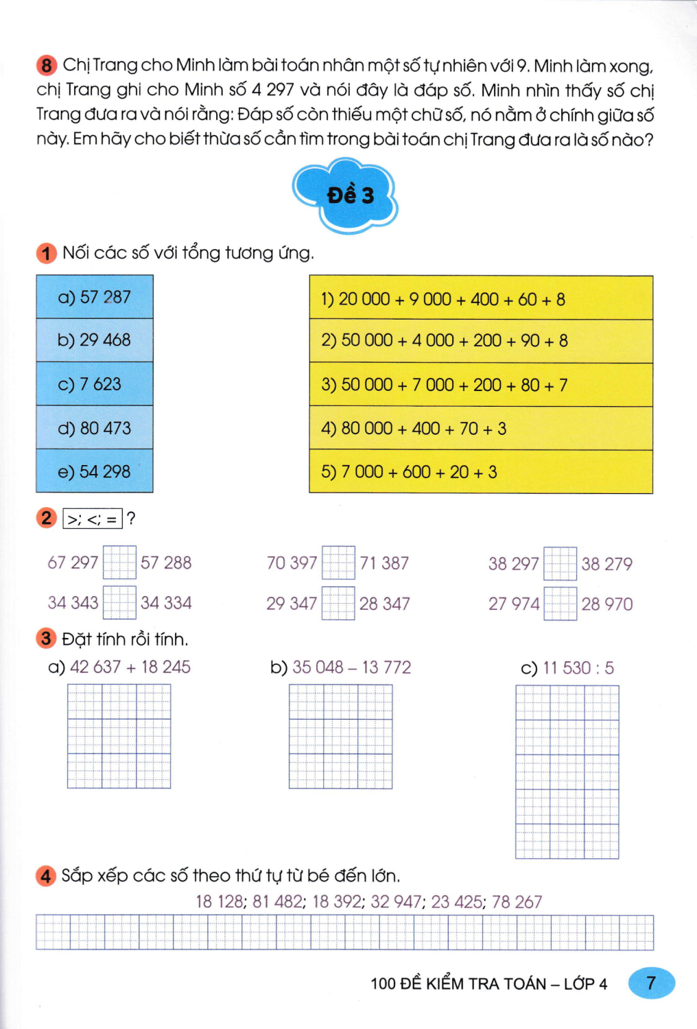 100 đề kiểm tra toán 4 - Ảnh 10