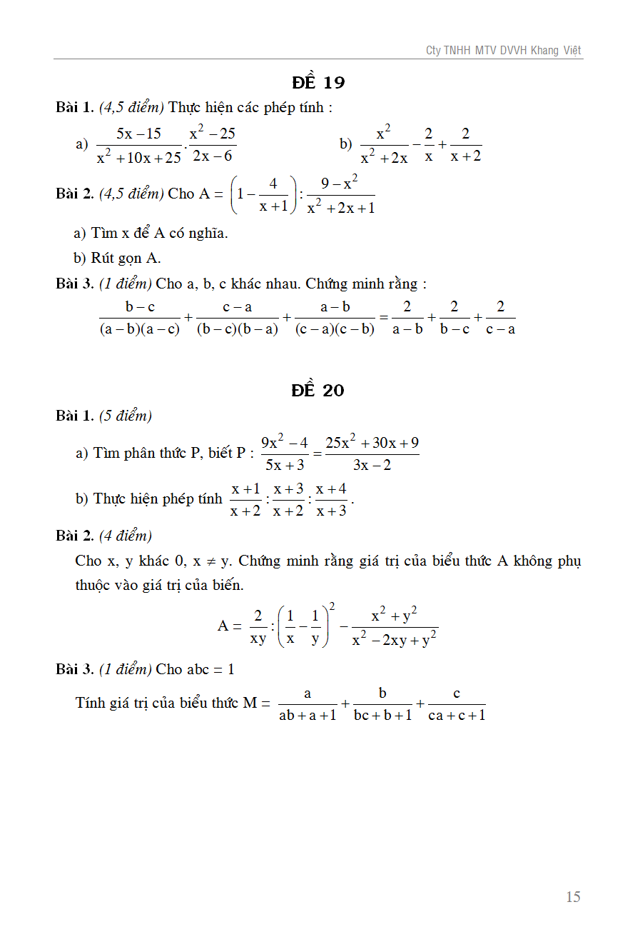 100 đề kiểm tra toán 8 - Ảnh 16