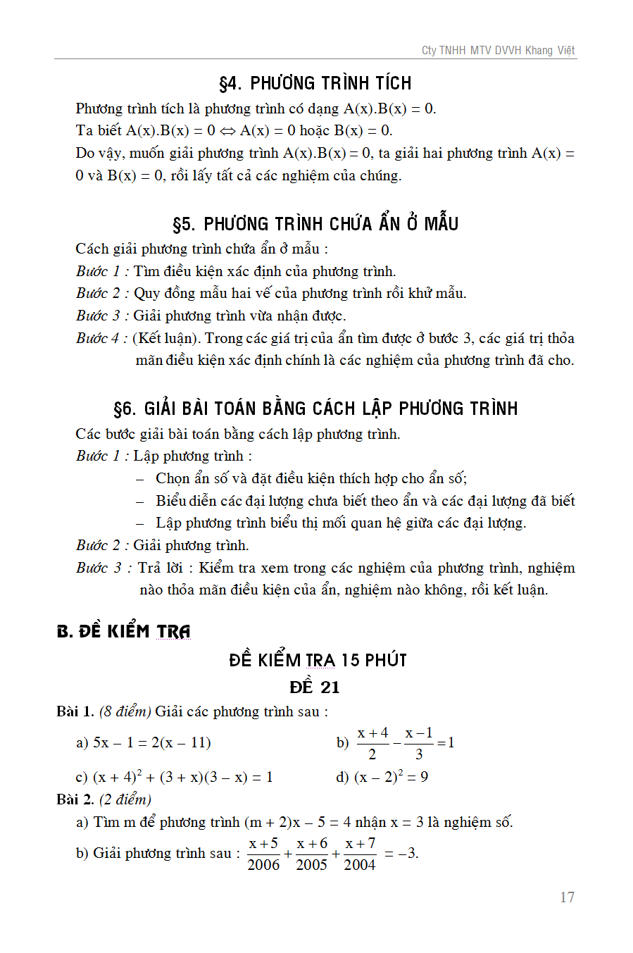 100 đề kiểm tra toán 8 - Ảnh 18