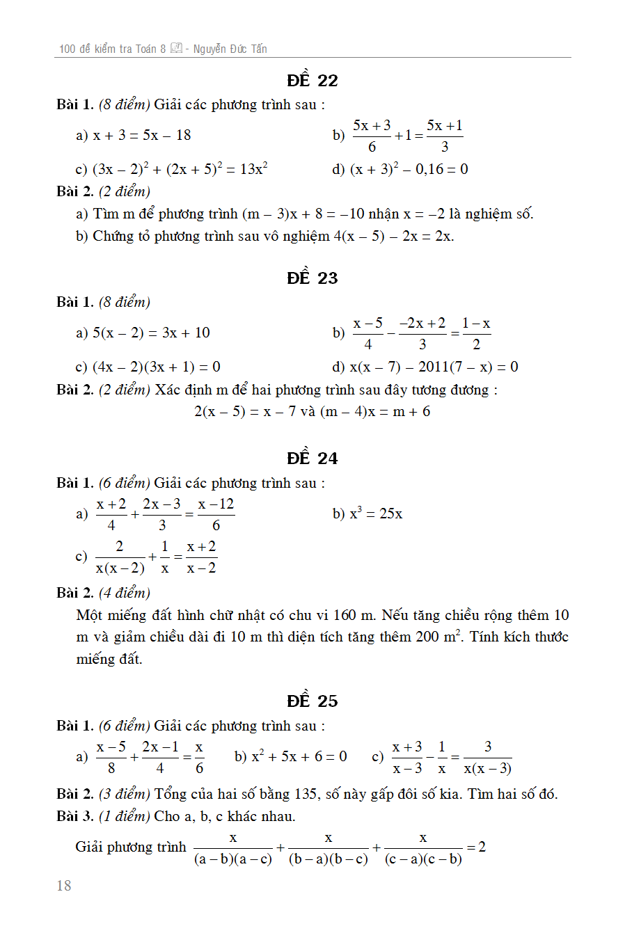 100 đề kiểm tra toán 8 - Ảnh 19