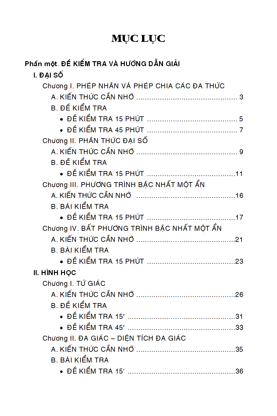 100 đề kiểm tra toán 8 - Ảnh 2