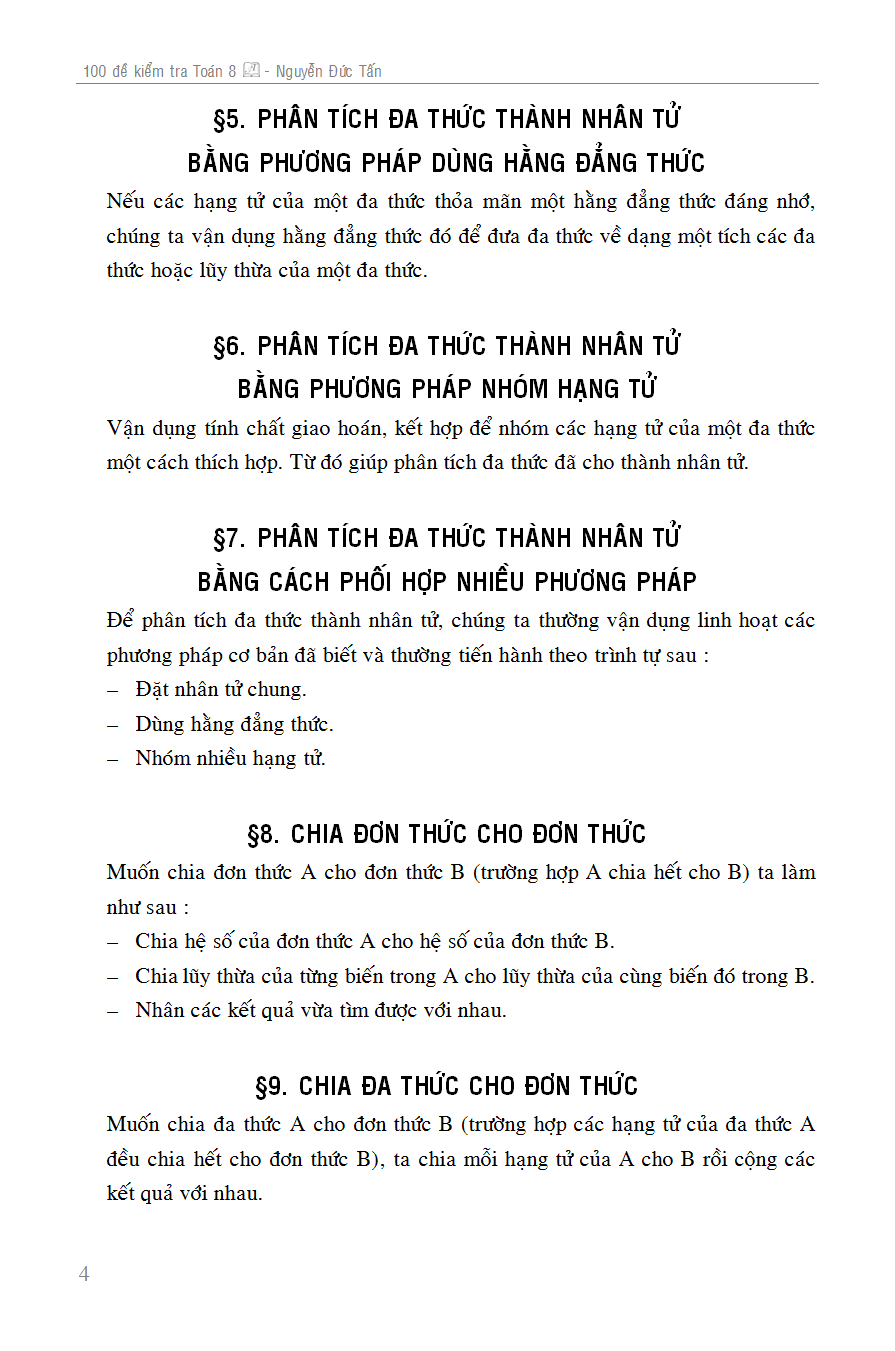 100 đề kiểm tra toán 8 - Ảnh 5