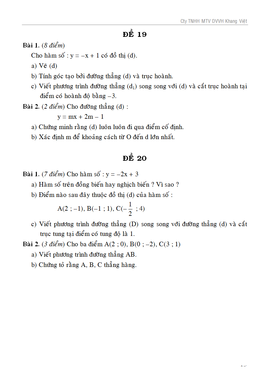 100 đề kiểm tra toán 9 - Ảnh 14