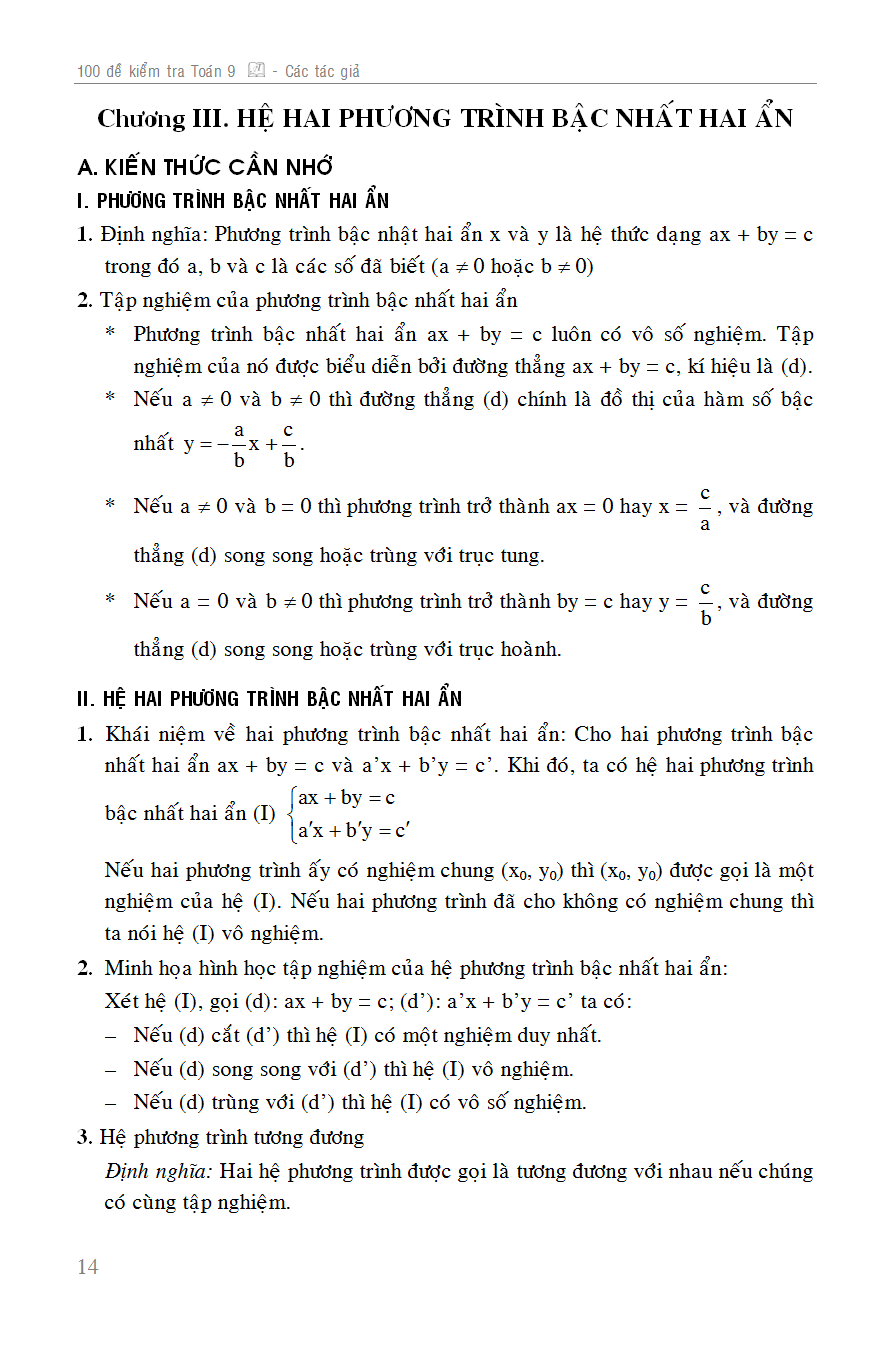 100 đề kiểm tra toán 9 - Ảnh 15