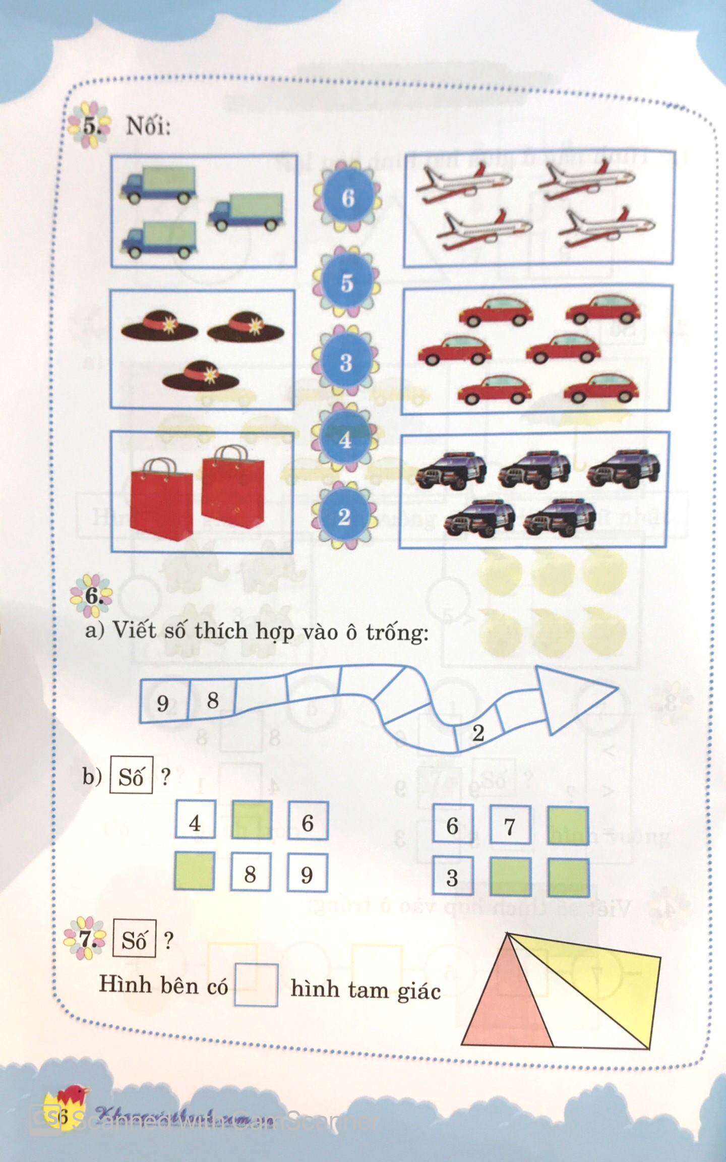 100 đề kiểm tra toán lớp 1 - Ảnh 15