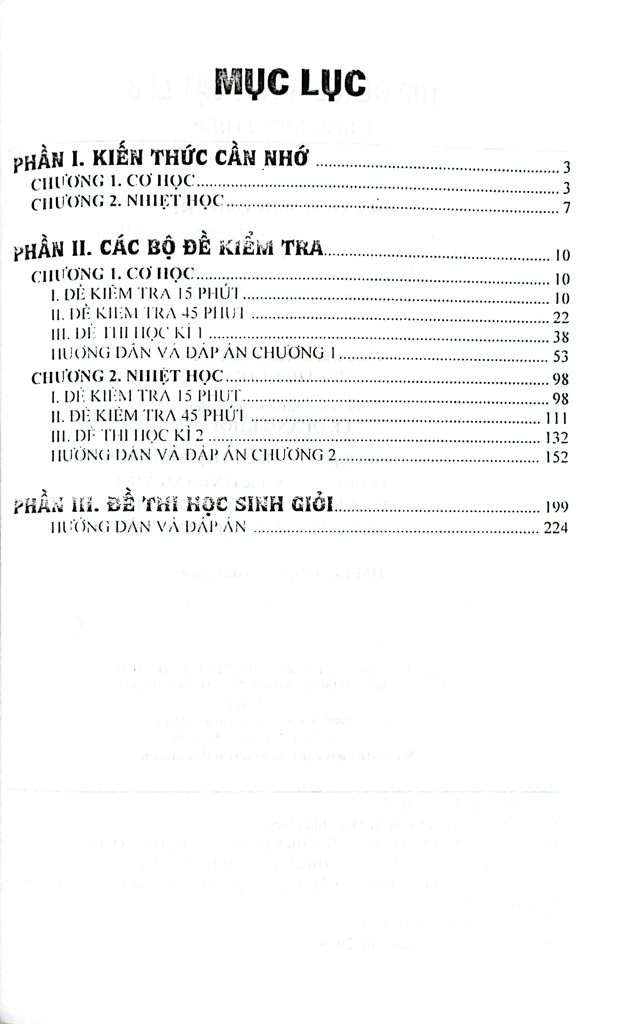 100 đề kiểm tra vật lí lớp 8 - Ảnh 3