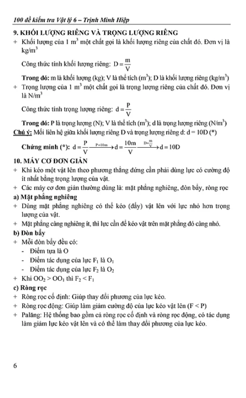 100 đề kiểm tra vật lý 6 - Ảnh 6