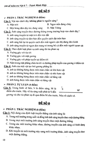 100 đề kiểm tra vật lý 7 - Ảnh 10