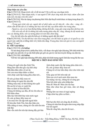 100 đề minh họa tốt nghiệp thpt 2025 - môn ngữ văn - Ảnh 11