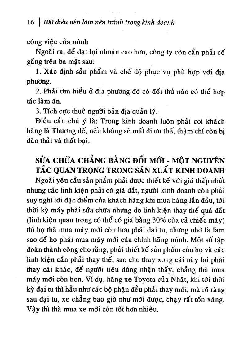 100 điều nên làm, nên tránh trong kinh doanh (tái bản 2019) - Ảnh 13