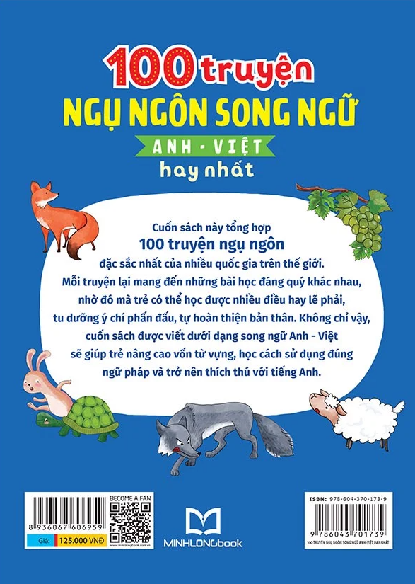100 truyện ngụ ngôn song ngữ anh - việt hay nhất - Ảnh 3