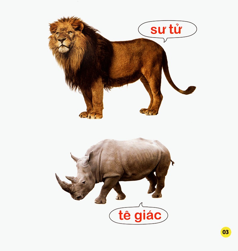 100 từ đầu đời của bé - con vật (tái bản 2023) - Ảnh 3