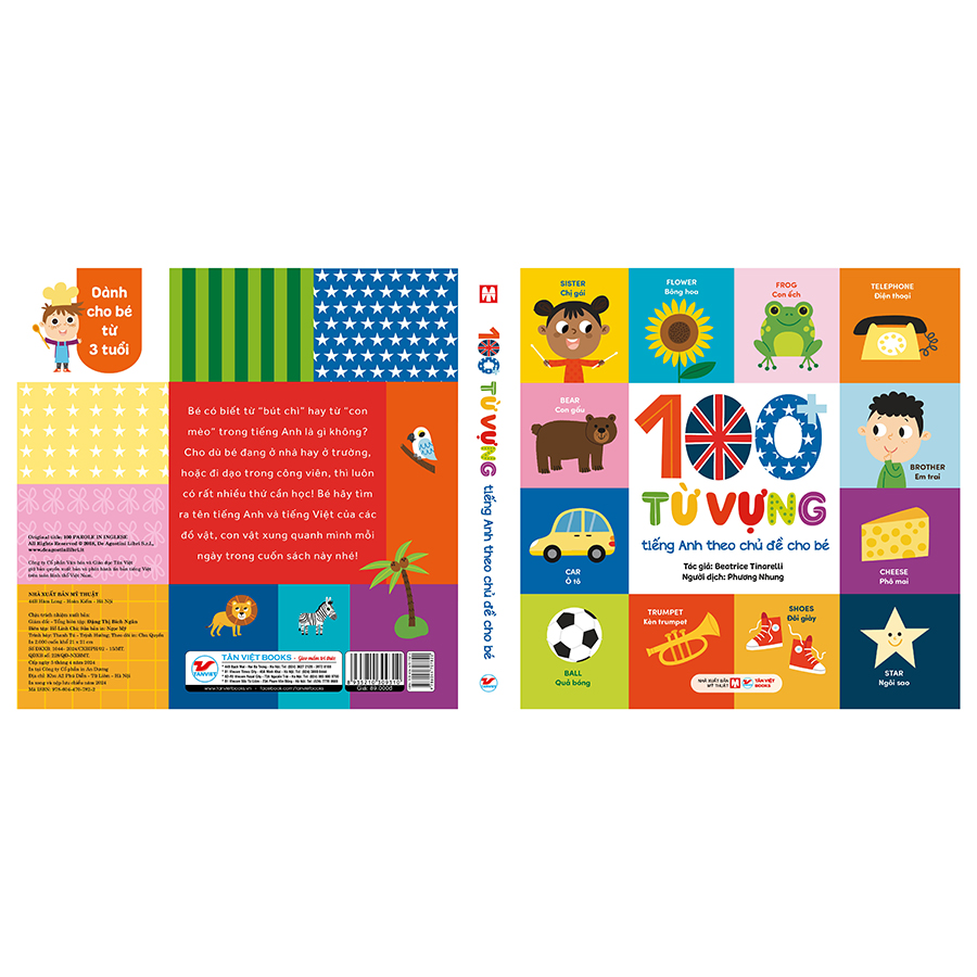 100 từ vựng tiếng anh theo chủ đề cho bé - Ảnh 4
