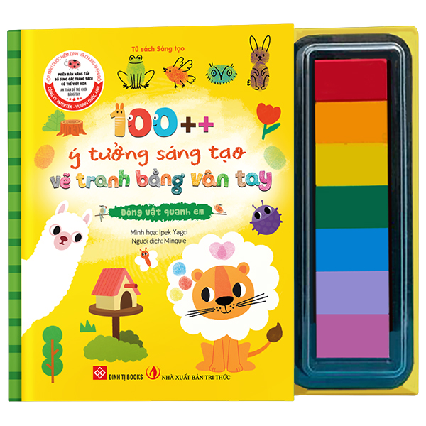 100++ Ý Tưởng Sáng Tạo Vẽ Tranh Bằng Vân Tay - Cuộc Sống Quanh Em - Bìa Cứng - Ảnh 11