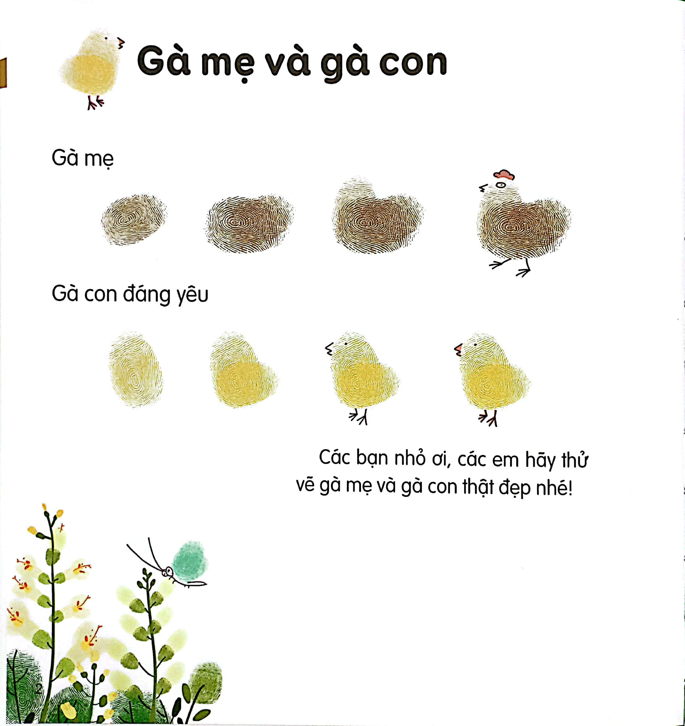 100++ ý tưởng sáng tạo vẽ tranh bằng vân tay - động vật - Ảnh 3