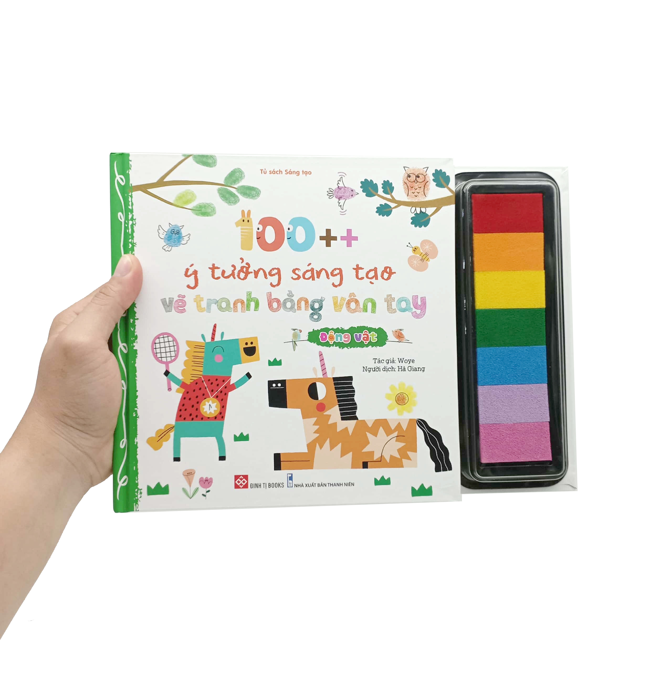 100++ ý tưởng sáng tạo vẽ tranh bằng vân tay - động vật - Ảnh 7