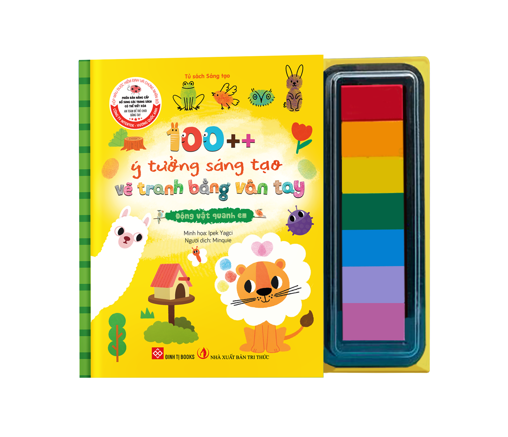 100++ Ý Tưởng Sáng Tạo Vẽ Tranh Bằng Vân Tay - Động Vật Quanh Em - Bìa Cứng - Ảnh 2