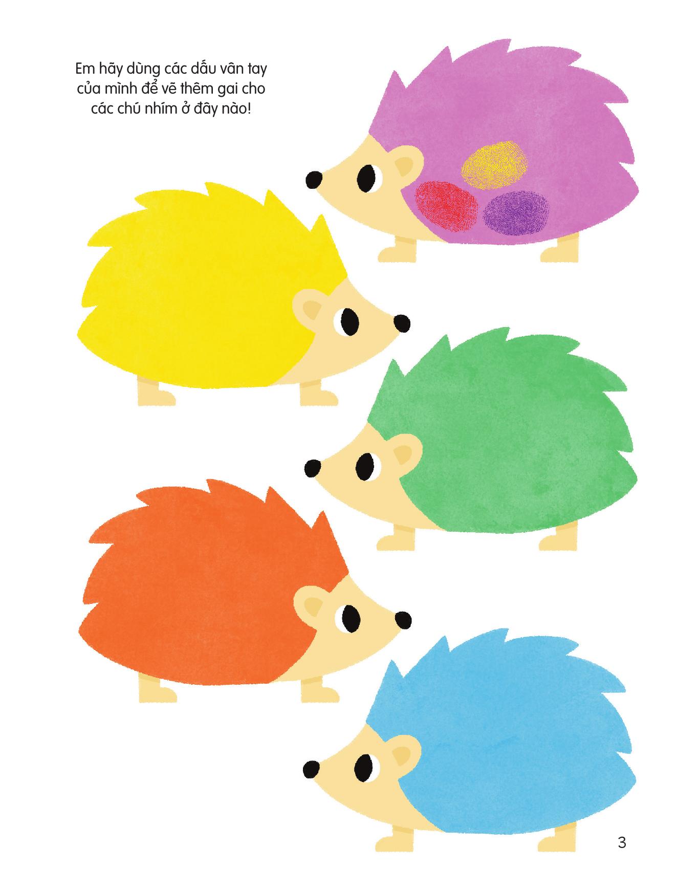 100++ Ý Tưởng Sáng Tạo Vẽ Tranh Bằng Vân Tay - Động Vật Quanh Em - Bìa Cứng - Ảnh 5